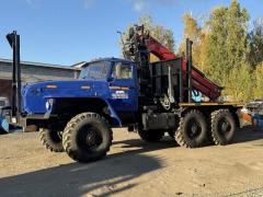 Урал лесовоз капремонт с новым манипулятором